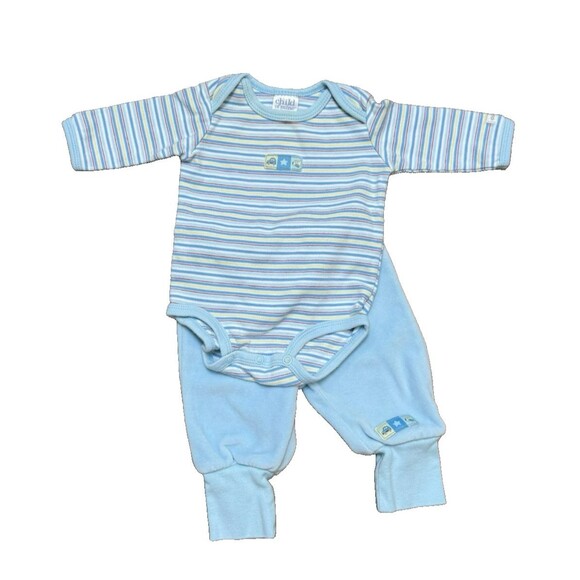 Vtg Carter's Child Of Mine Boys 2 Piece Outfit Airplane Car NB-3 Months READ - Picture 1 of 9